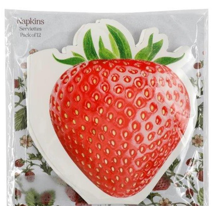 ΑΛΛΟΙ ΚΑΤΑΣΚΕΥΑΣΤΕΣ Χαρτοπετσέτες Πολυτελείας Strawberry Σετ 12τμχ