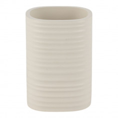 Θήκη Για Οδοντόβουρτσες Πολυεστερική Stripe Beige