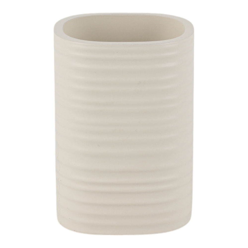 Ankor Θήκη Για Οδοντόβουρτσες Πολυεστερική Stripe Beige