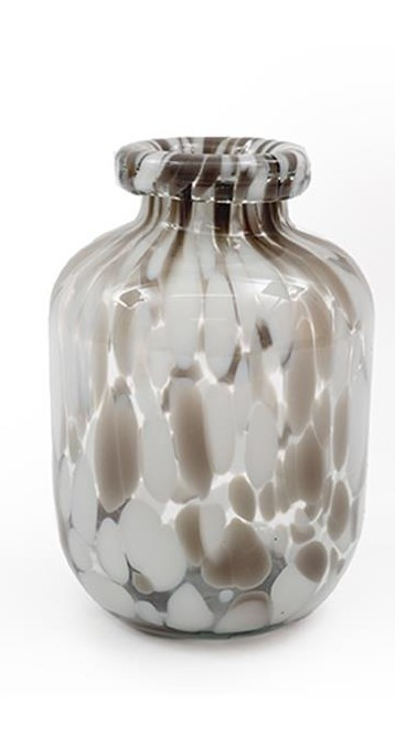 Countryfield Διακοσμητικό Βάζο Γυάλινο Bilbao Brown 16cm