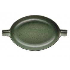FM Πιατέλα Πορσελάνης Wings Olive Green 31Χ17cm