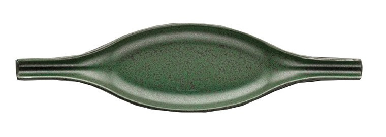 FATHY MAHMOUD EGYPTIAN PORCELAIN FM Πιατέλα Πορσελάνης Wings Olive Green 32Χ8cm