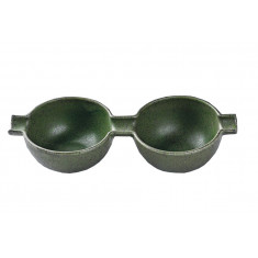 FM Μπολ - Dip Πορσελάνης Διπλό Wings Olive Green 23Χ8cm