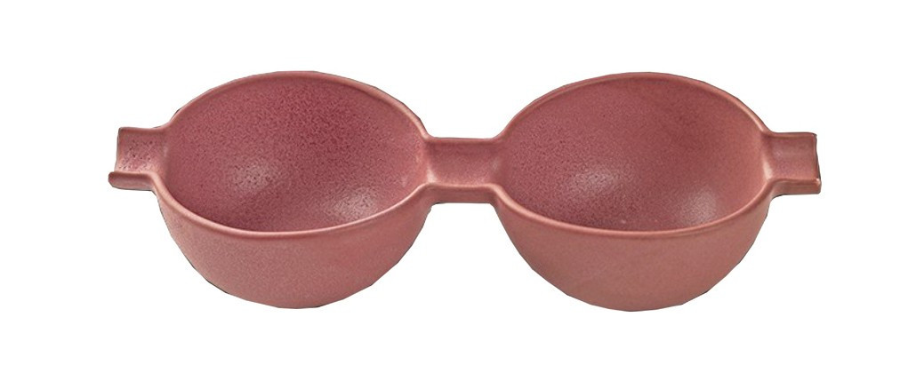 FATHY MAHMOUD EGYPTIAN PORCELAIN FM Μπολ - Dip Πορσελάνης Διπλό Wings Terra 23Χ8cm