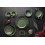 FM Μπολ - Dip Πορσελάνης Διπλό Wings Olive Green 23Χ8cm