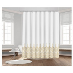 Κουρτίνα Μπάνιου Polyester Ethnik Beige 180x200cm