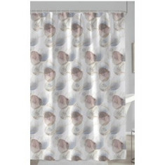 Κουρτίνα Μπάνιου Polyester Ethnik Beige 180x200cm