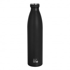 EcoLife Θερμός Μεταλλικό Ανοξείδωτο Slim Black 1lt