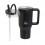 EcoLife Θερμός Ποτήρι Ανοξείδωτο 2 Handles Rich Black Με Καλαμάκι 900ml