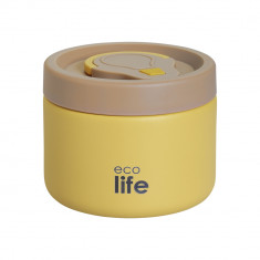Ecolife Ισοθερμικό Φαγητοδοχείο Ανοξείδωτο 18/8  Κίτρινο 650ml