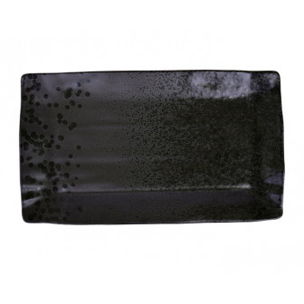 Rinart Porcelain Πιατέλα Πορσελάνης Kronos black 35X920cm
