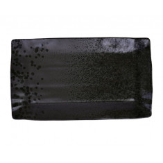 Rinart Porcelain Πιατέλα Πορσελάνης Kronos black 35X920cm