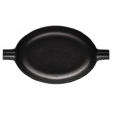 FM Πιατέλα Πορσελάνης Ρηχή Wings Black 30Χ17cm