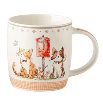 Κούπα Πορσελάνης Happy Cats 350ml Κούπα Πορσελάνης Happy Cats 350ml