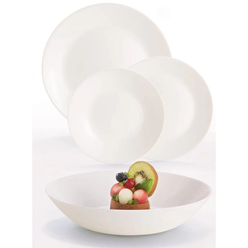 Luminarc Σερβίτσιο Φαγητού Zelie Σετ 18Τμχ. Λευκό