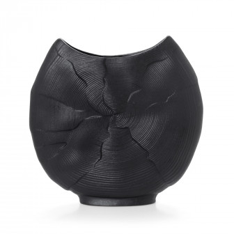 HFA Διακοσμητικό Βάζο Πορσελάνης Iron Terra Matt Black 24cm HFA Διακοσμητικό Βάζο Πορσελάνης Iron Terra Matt Black 24cm