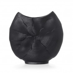 HFA Διακοσμητικό Βάζο Πορσελάνης Iron Terra Matt Black 24cm