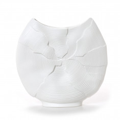 HFA Διακοσμητικό Βάζο Πορσελάνης Iron Terra Matt White 24cm