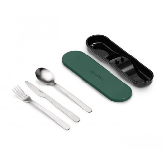 Guzzini Μαχαιροπίρουνα Σετ 3τμχ. Με Θήκη Store & Go Green