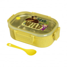 Ecolife Φαγητοδοχείο Masha  Save th wild Ανοξείδωτο 2 Θέσεων 900ml