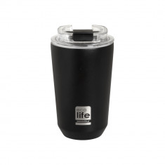EcoLife Θερμός Ποτήρι Ανοξείδωτο Pure Black 360ml