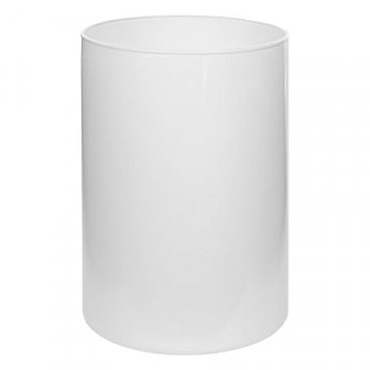 Atmosphera Διακοσμητικό Βάζο Γυάλινο Lidy White 20cm