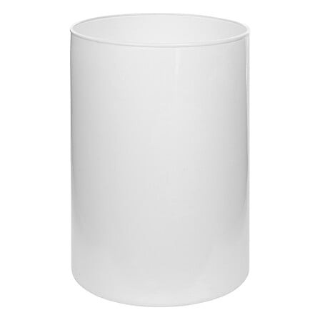 Atmosphera Διακοσμητικό Βάζο Γυάλινο Lidy White 20cm