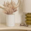 Atmosphera Διακοσμητικό Βάζο Γυάλινο Lidy White 20cm