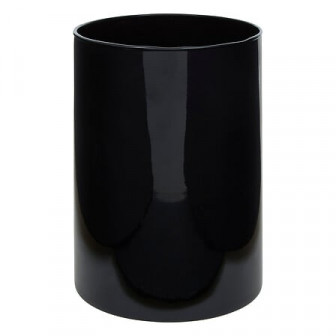 Atmosphera Διακοσμητικό Βάζο Γυάλινο Lidy Black 20cm
