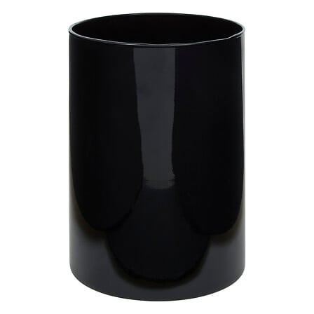 Atmosphera Διακοσμητικό Βάζο Γυάλινο Lidy Black 20cm