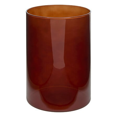 Atmosphera Διακοσμητικό Βάζο Γυάλινο Lidy Brown 20cm