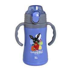Ecolife Παγούρι Θερμός Bing Thing Ανοξείδωτο Με Καλαμάκι 300ml Blue
