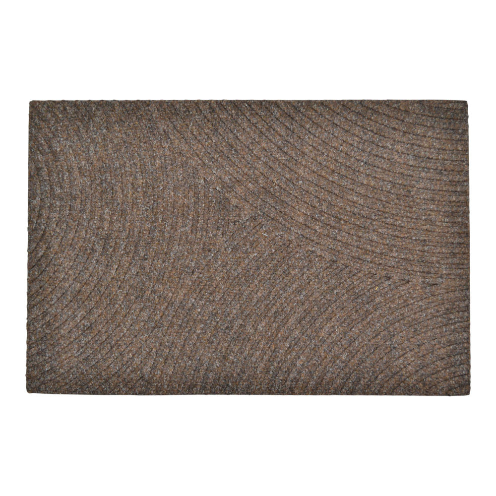 Πατάκι Εισόδου Καφέ Με Καμπύλες 40x60cm