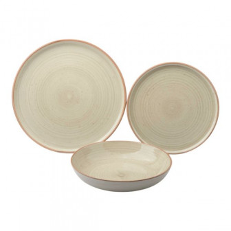 Σερβίτσιο Φαγητού Stonware 18τμχ. Harmonia Beige