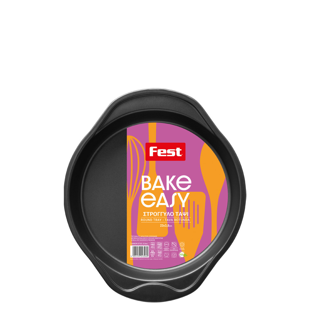 FEST Fest Easy Bake Ταψί Στρογγυλό Αντικολλητικό 23cm