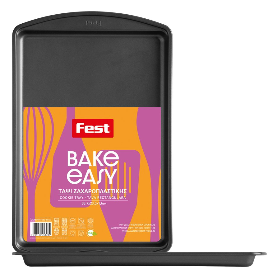 FEST Fest Easy Bake Ταψί Ζαχαροπλαστικής Αντικολλητικό 33,7Χ23,5Χ1,6cm