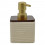 Dispenser Θήκη Για Κρεμοσάπουνο Πολυεστερική Beige Acacia