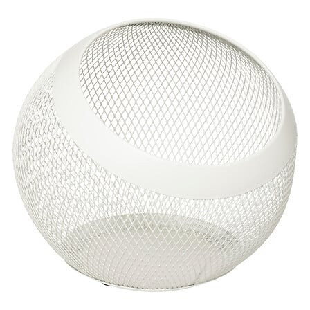 5FIVE SIMPLY SMART 5Five Φρουτιέρα Στρογγυλή Μεταλλική Λευκή 24x21cm