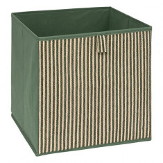 5Five Κουτί Aποθήκευσης Υφασμάτινο Πράσινο 31x31cm