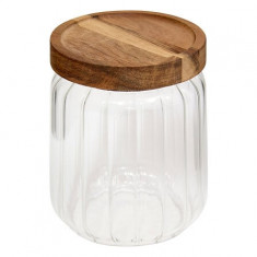 5Five Βάζο Γυάλινο Harmony Με Καπάκι Ακακία 500ml