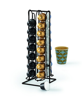 5FIVE SIMPLY SMART 5Five Βάση Μεταλλική Για Κάψουλες Espresso Μαύρη 12,5x10x29,5cm
