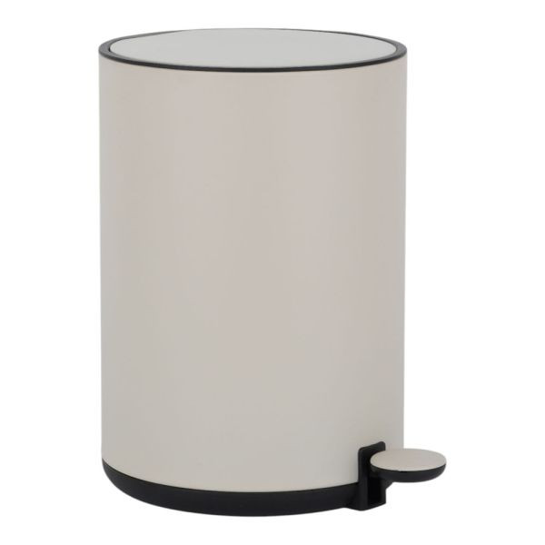 Ankor Dutch Lufestyle Καλαθάκι Μπάνιου Μεταλλικό Στρογγυλό Beige Mat Soft Close