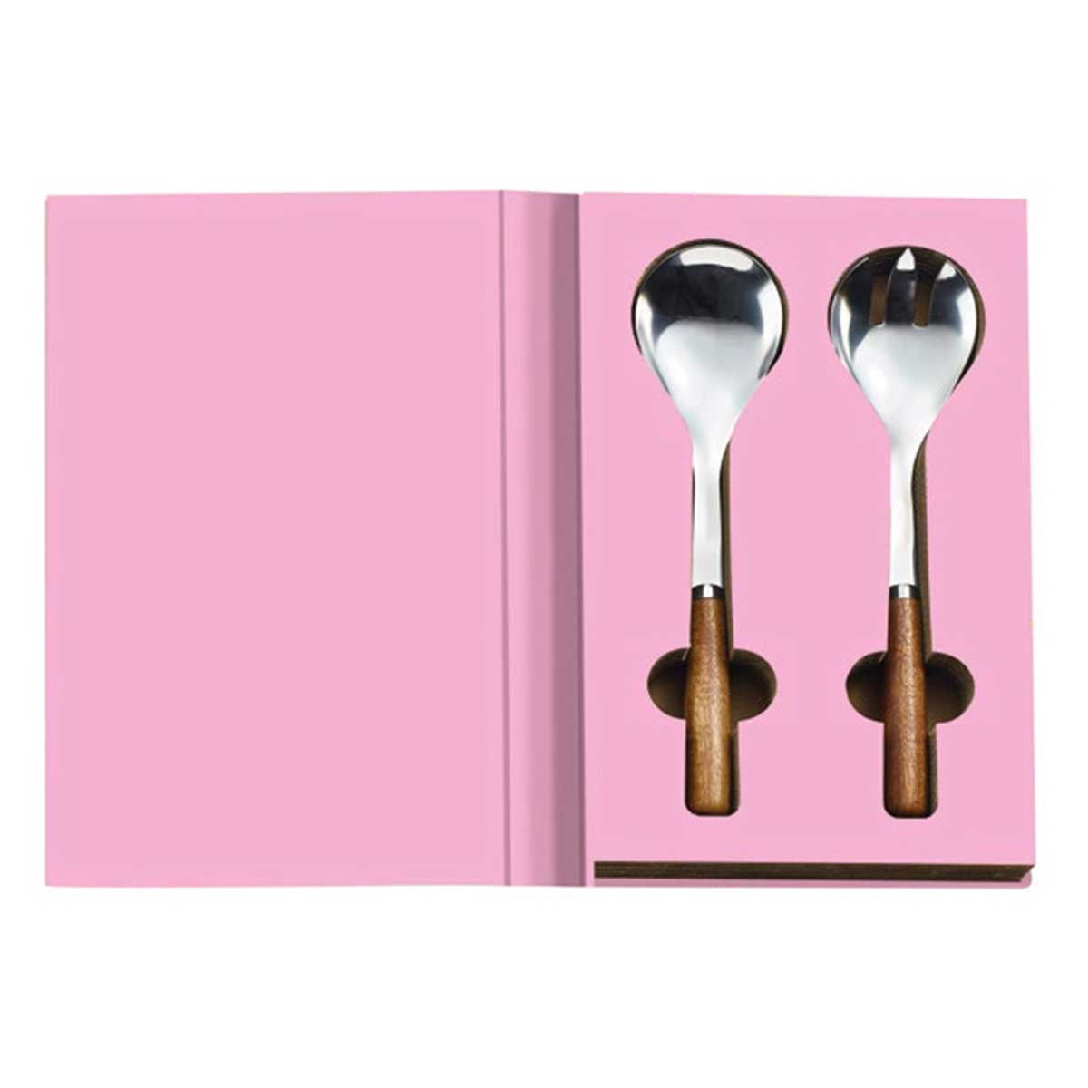 R2S Gift Novels Σετ Σαλάτας 2τμχ. Με Ξύλινη Λαβή