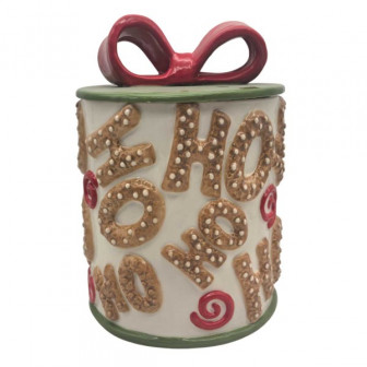 Χριστουγεννιάτικη Κεραμική Μπισκοτιέρα HoHo 21cm Χριστουγεννιάτικη Κεραμική Μπισκοτιέρα HoHo 21cm