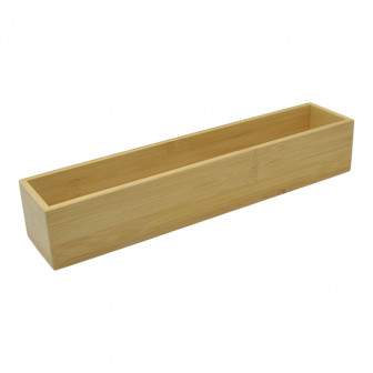 Κουτί Οργάνωσης & Αποθήκευσης Bamboo Ορθογώνιο 7,5x38x6,8cm