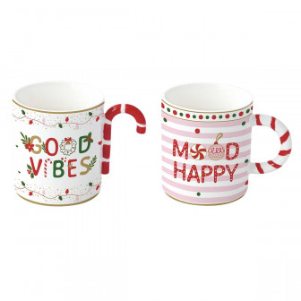 R2S Κούπες Πορσελάνης Christmas Twist Σετ 2τμχ. 350μλ R2S Κούπες Πορσελάνης Christmas Twist Σετ 2τμχ. 350μλ