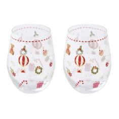 R2S Χριστουγεννιάτικα Ποτήρια Νερού Σετ 2τμχ. Cristmas Twist 500ml