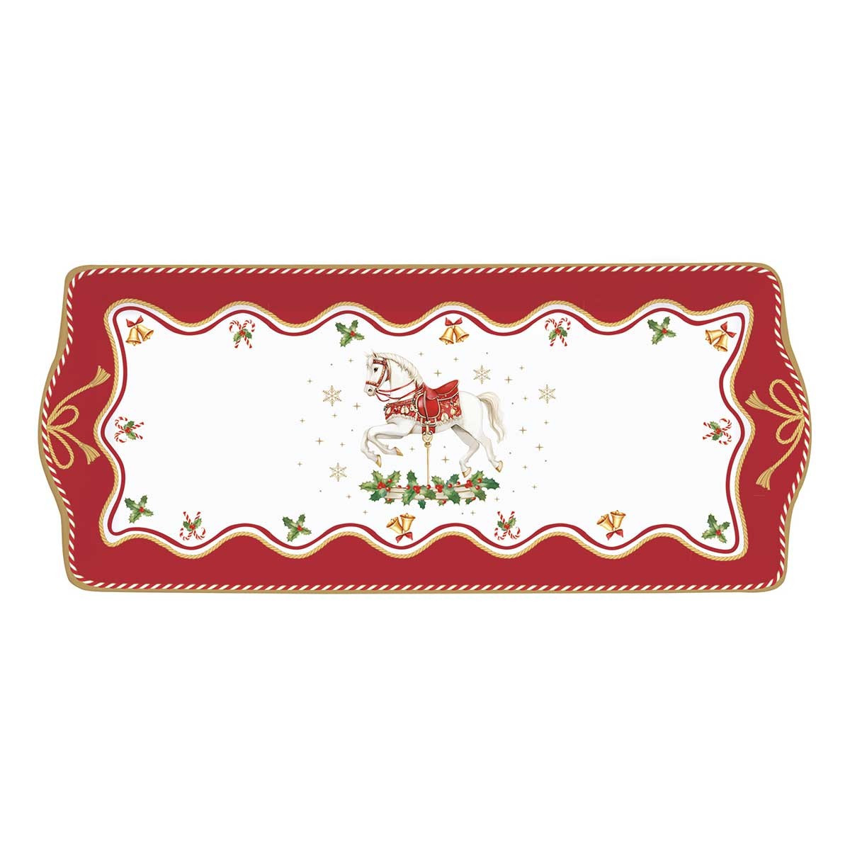 R2S Χριστουγεννιάτικη Πιατέλα Πορσελάνης Christmas Tale