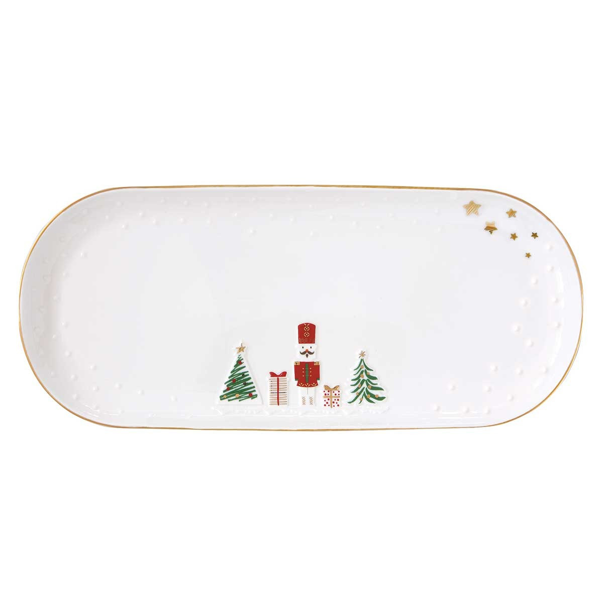 Διακοσμητικά και αξεσουαρ κουζίνας Kouzinika - ΣΗΜΑΝΤΙΚΟ: Σε περίπτωση διαφοράς τιμής από το κατάστημα ισχύει παντα και μόνο η τιμή του καταστήματος R2S Χριστουγεννιάτικη Πιατέλα Πορσελάνης Let It Snow 34