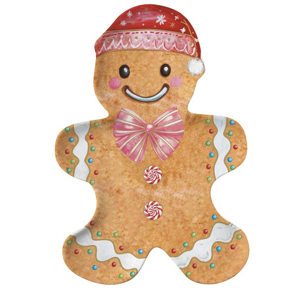 Διακοσμητικά και αξεσουαρ κουζίνας Kouzinika - ΣΗΜΑΝΤΙΚΟ: Σε περίπτωση διαφοράς τιμής από το κατάστημα ισχύει παντα και μόνο η τιμή του καταστήματος R2S Χριστουγεννιάτικη Πιατέλα Sweet Christmas Gingerbre